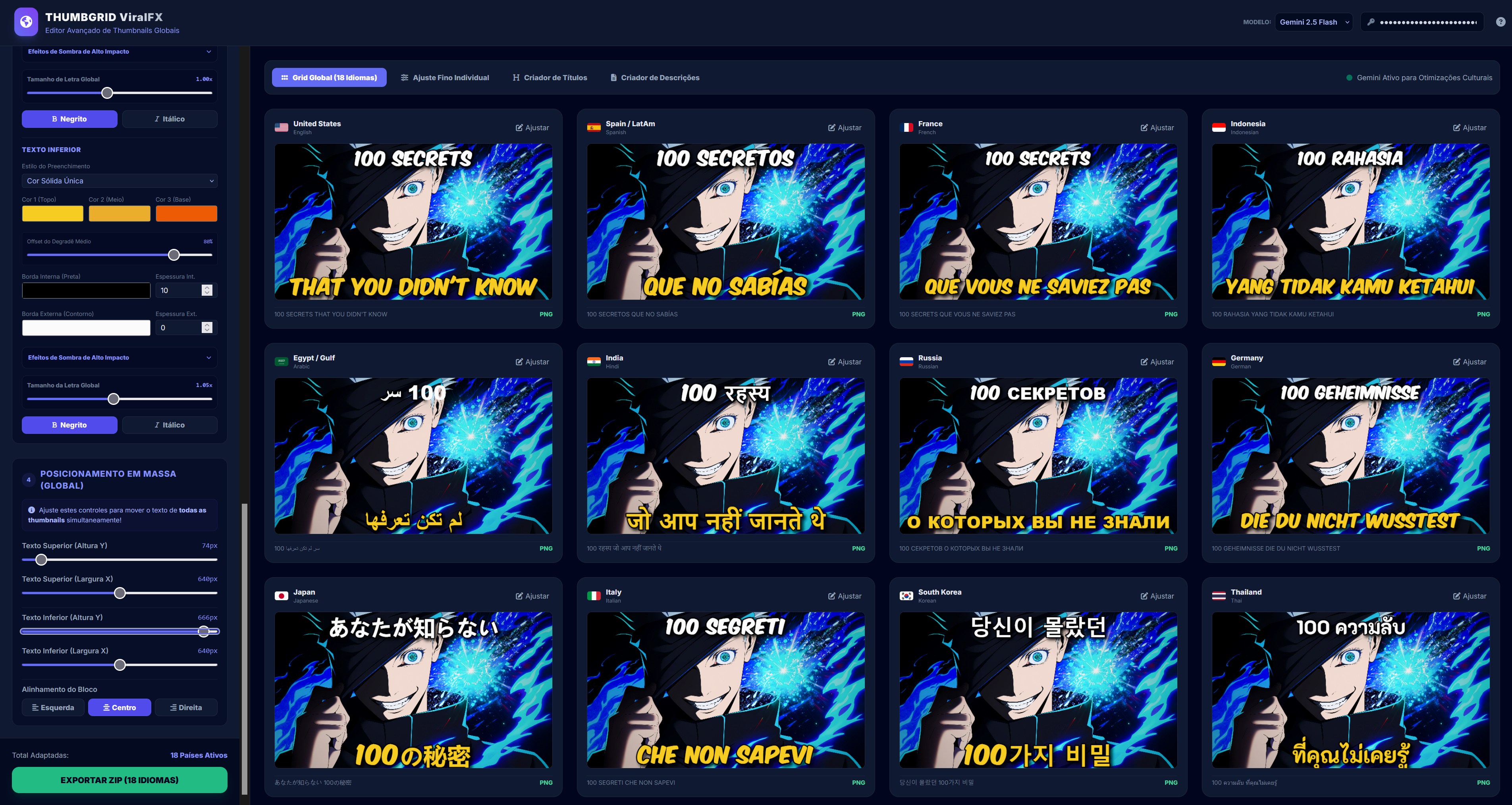 THUMBGRID - Editor Avançado de Thumbnails Globais